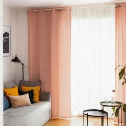 HOMLA Zaslona Patty Welwetowa Brudny Roz 140X250 Cm