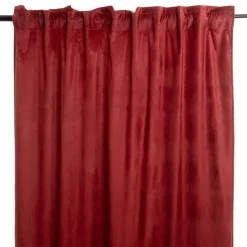 HOMLA Zaslona Patty Welwetowa Bordowa 140X250 Cm