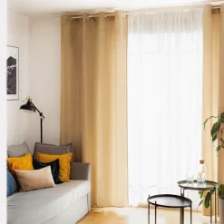 HOMLA Zaslona Patty Welwetowa Bezowa 140X250 Cm