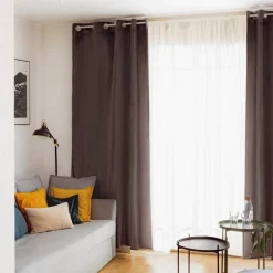 HOMLA Zaslona Patty Welwetowa Szara 140X250 Cm