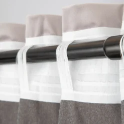 HOMLA Zaslona Talla Zaciemniajaca Velvetowa Szara 140X250 Cm