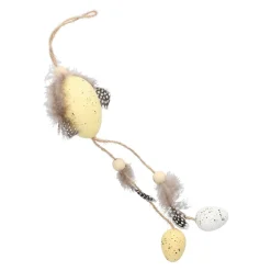 HOMLA Zawieszka Faer Lungo Z Jajkami Zolta 40 Cm
