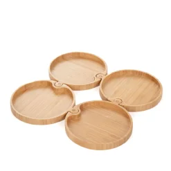 HOMLA Zestaw Bambou Desek Laczonych 4 Szt.