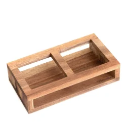 HOMLA Zestaw Butelek Carlos Na Oliwe Z Akacjowa Podstawka 2 Szt.