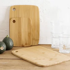 HOMLA Zestaw Desek Bambou Do Krojenia 3 Szt.