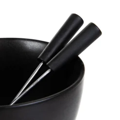 HOMLA Zestaw Do Fondue Tolga Czarny 12X14 Cm