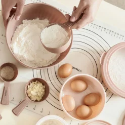 HOMLA Zestaw Easy Bake Misek Z Pokrywkami 4 Szt