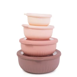 HOMLA Zestaw Easy Bake Misek Z Pokrywkami 4 Szt