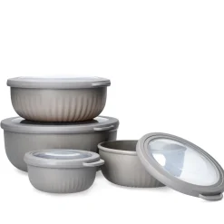 HOMLA Zestaw Easy Cook Misek Z Pokrywkami 4 Szt