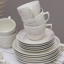 CHODZIEŻ Zestaw Filizanek City Cherry Ze Spodkiem 12 El.