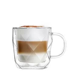 VIALLI DESIGN Zestaw Filizanek Geo Z Podwojna Scianka 2 Szt. 330 Ml