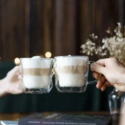 VIALLI DESIGN Zestaw Filizanek Geo Z Podwojna Scianka 2 Szt. 330 Ml