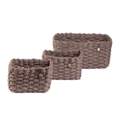 HOMLA Zestaw Koszy Dekoracyjnych Vimet 3 Szt. 25X19X12 Cm 18X13X10 Cm 18X13X10 Cm