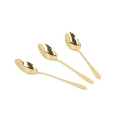 HOMLA Zestaw Lyzeczek Stilo Do Herbaty Zlote 3 Szt.