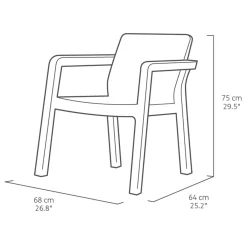 KETER Zestaw Mebli Ogródowych Emily 3 El.