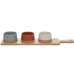 HOMLA Zestaw Miseczek Comida Z Podstawka 48X12 Cm