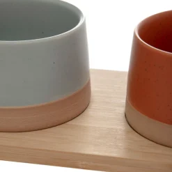 HOMLA Zestaw Miseczek Comida Z Podstawka 48X12 Cm