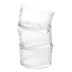 HOMLA Zestaw Miseczek Serene Transparentnych Na Stojaku, 3 Szt. 31 X10 Cm