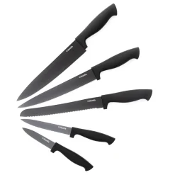 HOMLA Zestaw Nozy Coxa W Bloku Czarny 6 El.