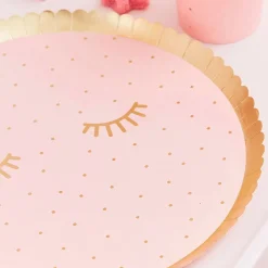GINGER RAY Zestaw Pamper Party Talerzy Papierowych 8 Szt. Fi 21,5 Cm