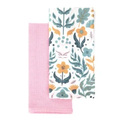 HOMLA Zestaw Scierek Kuchennych Nadine W Kwiatki 2*45X65 Cm