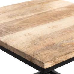 HOMLA Zestaw Stolikow Kawowych Maya Lite Drewno Mango + Metal 110X60X45 Cm/50X50X40Cm