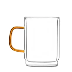 VIALLI DESIGN Zestaw Szklanek Amber Z Podwojna Scianka 2 Szt. 350 Ml