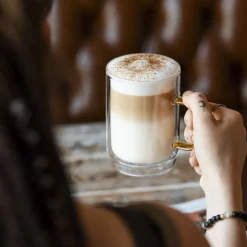 VIALLI DESIGN Zestaw Szklanek Amber Z Podwojna Scianka 2 Szt. 350 Ml