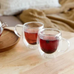 HOMLA Zestaw Szklanek Cembra Z Podwojna Scianka 2 Szt. 0.12