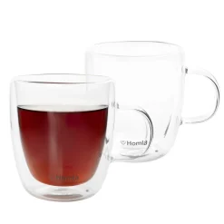 HOMLA Zestaw Szklanek Cembra Z Podwojna Scianka, 2 Szt. 0,42 L