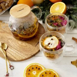 HOMLA Zestaw Szklanek Cembra Z Podwojna Scianka, 2 Szt. 0,42 L