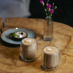 VIALLI DESIGN Zestaw Szklanek Tulip Z Podwojna Scianka 2 Szt. 250 Ml