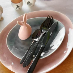 HOMLA Zestaw Sztućców Abele Czarne 16 Szt.