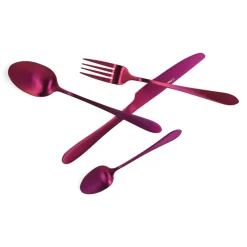 HOMLA Zestaw Sztućców Abele Matowe Fioletowe 16 Szt.