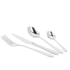 HOMLA Zestaw Sztućców Abele Srebrne 16 Szt.