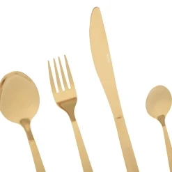 HOMLA Zestaw Sztućców Fabro Zlotych 24 Szt.