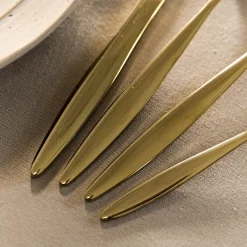 HOMLA Zestaw Sztućców Livadi Zlotych 24 Szt.