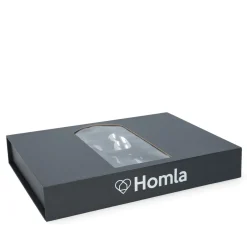 HOMLA Zestaw Sztućców Martello Z Mlotkowana Raczka Srebrne 24 Szt.