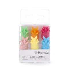 HOMLA Znaczniki Rithi Summer Do Kubkow I Kieliszkow Ananas 6 Szt.